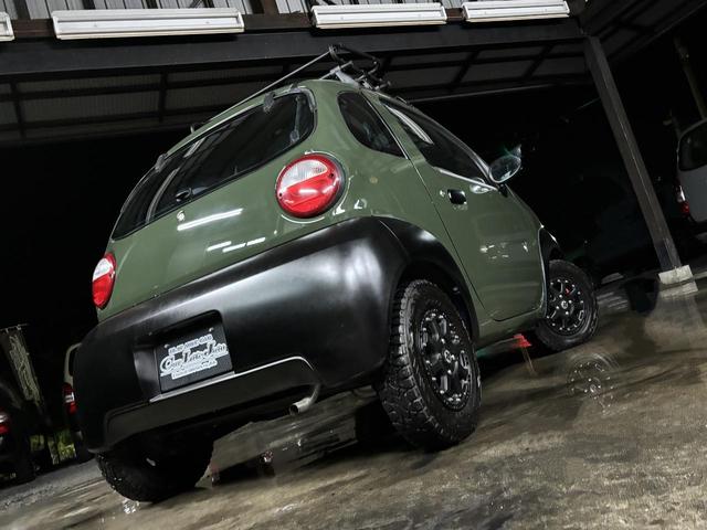 ツイン ガソリンＢ　★修複歴無★走行４．２万キロ台★Ｘ－ＴＲＥＭＥ－Ｊ　１２ＡＷ　ＴＯＹＯオープンカントリー　内外装アーミーグリーンＮＥＷペイント　ルーフキャリア（14枚目）