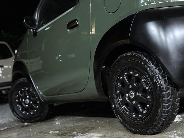 ツイン ガソリンＢ　★修複歴無★走行４．２万キロ台★Ｘ－ＴＲＥＭＥ－Ｊ　１２ＡＷ　ＴＯＹＯオープンカントリー　内外装アーミーグリーンＮＥＷペイント　ルーフキャリア（18枚目）