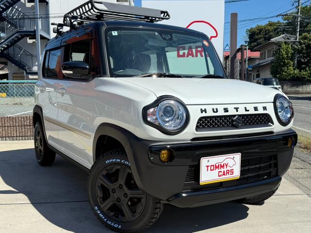 ハスラー X 新品シートカバー/新品TOYOオープンカントリーRT4本/新品リフトアップサス/新品ルーフキャリア&カーゴ/車検令和9年9月まで/ナビTV/ドラレコ/HID/シートヒーター/Bカメラ/レーダーブレーキ(2枚目)