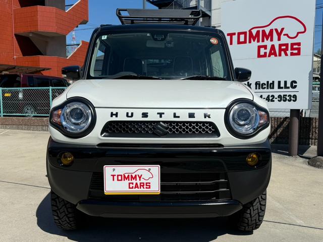 ハスラー X 新品シートカバー/新品TOYOオープンカントリーRT4本/新品リフトアップサス/新品ルーフキャリア&カーゴ/車検令和9年9月まで/ナビTV/ドラレコ/HID/シートヒーター/Bカメラ/レーダーブレーキ(4枚目)