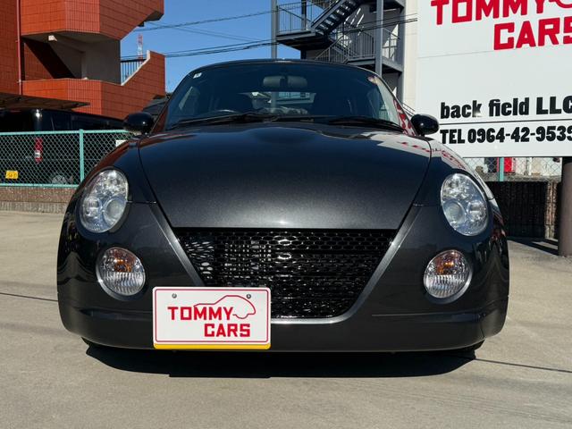 コペン アクティブトップ カルパチアグレーメタリック/ブラック ツートン全塗装/新品シートカバー/新品タイヤ4本/社外アルミ/ライトスモーク加工ヘッドライト&テールレンズ/キーレス/車検令和9年9月ま/シートヒーター/ナビTV(4枚目)