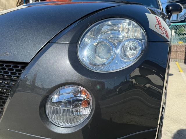 コペン アクティブトップ カルパチアグレーメタリック/ブラック ツートン全塗装/新品シートカバー/新品タイヤ4本/社外アルミ/ライトスモーク加工ヘッドライト&テールレンズ/キーレス/車検令和9年9月ま/シートヒーター/ナビTV(13枚目)