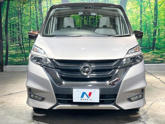 セレナ ハイウェイスター VセレクションII 両側電動ドア 純正SDナビ 後席モニター 全周囲カメラ 衝突被害軽減システム レーダークルーズ 禁煙車 ドラレコ コーナーセンサー スマートキー LEDヘッド ETC オートハイビーム 車線逸脱警報(14枚目)