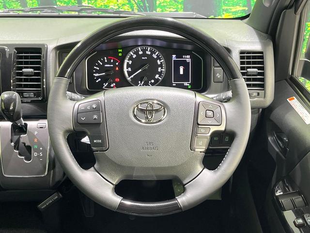 ハイエースバン ロングスーパーＧＬ　ダークプライムＳ　ディーゼル　登録済未使用車　両側電動スライドドア　衝突被害軽減装置　禁煙車　ハーフレザーシート　コーナーセンサー　スマートキー　ＬＥＤヘッド　オートライト　オートエアコン　ＬＥＤフォグ　車線逸脱警報（11枚目）