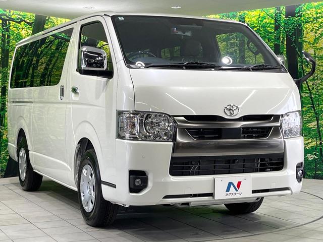 ハイエースバン ロングスーパーＧＬ　ダークプライムＳ　ディーゼル　登録済未使用車　両側電動スライドドア　衝突被害軽減装置　禁煙車　ハーフレザーシート　コーナーセンサー　スマートキー　ＬＥＤヘッド　オートライト　オートエアコン　ＬＥＤフォグ　車線逸脱警報（16枚目）
