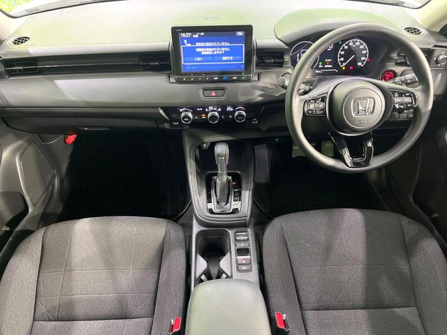 ヴェゼル ｅ：ＨＥＶ　Ｘ　禁煙車　純正９型ナビ　バックカメラ　衝突軽減装置　レーダークルーズ　ＥＴＣ　ドラレコ　Ｂｌｕｅｔｏｏｔｈ　クリアランスソナー　ＬＥＤヘッド　純正１６インチアルミ　ブレーキホールド　ステアリングスイッチ（2枚目）