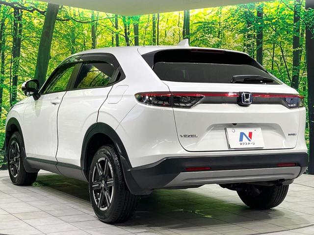 ヴェゼル ｅ：ＨＥＶ　Ｘ　禁煙車　純正９型ナビ　バックカメラ　衝突軽減装置　レーダークルーズ　ＥＴＣ　ドラレコ　Ｂｌｕｅｔｏｏｔｈ　クリアランスソナー　ＬＥＤヘッド　純正１６インチアルミ　ブレーキホールド　ステアリングスイッチ（26枚目）