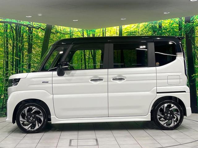 スペーシアカスタム ハイブリッドXS 届出済み未使用車 両側電動スライドドア 衝突被害軽減システム レーダークルーズコントロール LEDヘッドライト オートライト コーナーセンサー スマートキー 革巻きステアリング(22枚目)