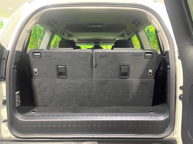 ランドクルーザープラド TX サンルーフ 禁煙車 純正SDナビ バックカメラ 衝突軽減装置 レーダークルーズ 7人乗り ETC Bluetooth LEDヘッド LEDフォグ クリアランスソナー ルーフレール 純正17インチアルミ(27枚目)