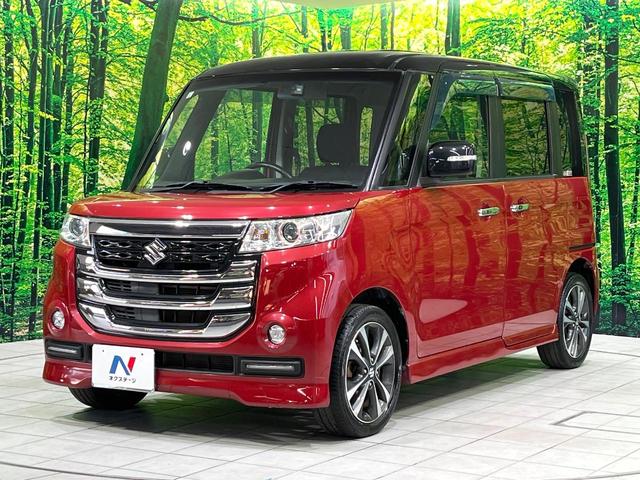 スペーシアカスタムZ ターボ SDナビ 両側電動スライド ETC ドラレコ HIDヘッド Bluetooth シートヒーター クルコン LEDフォグ オートライト オートエアコン 純正15インチアルミ ステアリングスイッチ(22枚目)