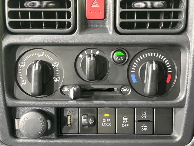 キャリイトラック 農繁スペシャル　禁煙車　４ＷＤ　ＭＴ車　オーディオ　衝突被害軽減システム　ＬＥＤヘッド　車線逸脱警報　オートライト　パワーステアリング　パワーウインドウ　リモコンキー　パワードアロック　エアコン　ドアポケット（7枚目）