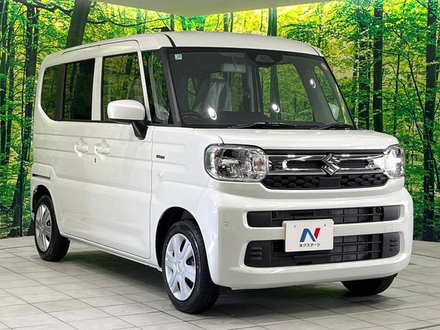 スペーシア ハイブリッドＧ　届出済未使用車　衝突被害軽減システム　コーナーセンサー　スマートキー　ＬＥＤヘッド　オートライト　オートエアコン　ハイビームアシスト　誤発進抑制機能　車線逸脱防止警報　先行車発進お知らせ機能（16枚目）