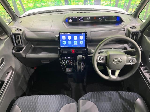 タント カスタムＲＳ　禁煙車　ターボ　純正１０型ナビ　両側電動スライド　全周囲カメラ　衝突被害軽減システム　レーダークルーズ　ハーフレザーシート　ドラレコ　コーナーセンサー　スマートキー　ＬＥＤヘッド　ビルトインＥＴＣ（2枚目）