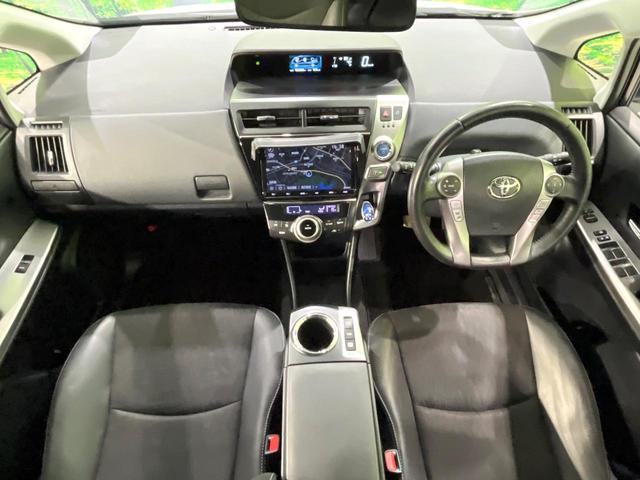 プリウスアルファ Ｇ　禁煙車　５人乗り　９型純正ナビ　バックカメラ　衝突軽減装置　レーダークルーズ　ＥＴＣ　Ｂｌｕｅｔｏｏｔｈ　フルセグ　ドラレコ　ハーフレザーシート　パワーシート　ＬＥＤヘッドライト　レーンアシスト（2枚目）