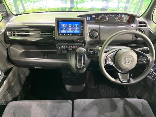 Ｎ－ＢＯＸカスタム Ｌ　禁煙車　純正ナビ　バックカメラ　衝突軽減装置　レーダークルーズ　電動スライド　ＬＥＤヘッド　シートヒーター　クリアランスソナー　オートハイビーム　オートライト　オートエアコン　オートブレーキホールド（2枚目）