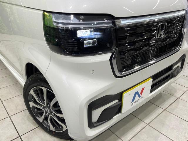 Ｎ－ＢＯＸカスタム ベースグレード　届出済未使用車　電動スライドドア　衝突被害軽減システム　コーナーセンサー　スマートキー　ＬＥＤヘッド　純正１４インチアルミ　車線逸脱警報　オートライト　オートエアコン（12枚目）