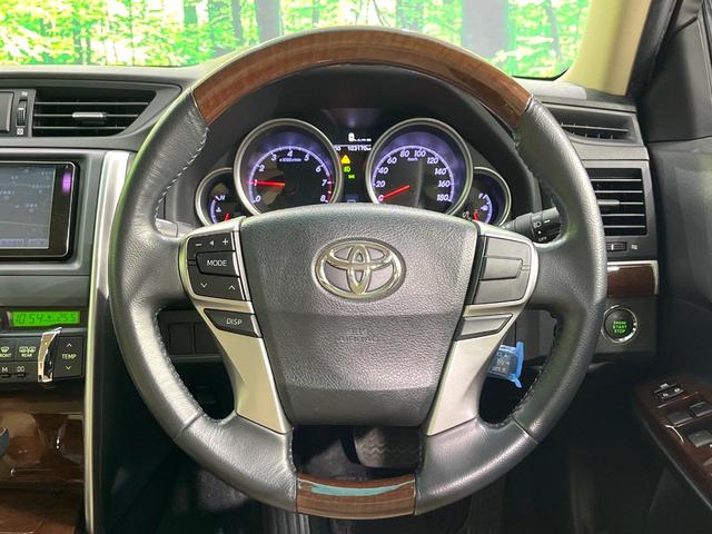 マークX プレミアム 禁煙車 SDナビ HIDヘッド クルコン ETC ドラレコ パワーシート シートヒーター Bluetooth クリアランスソナー オートエアコン オートライト ステアリングスイッチ 純正アルミ(11枚目)