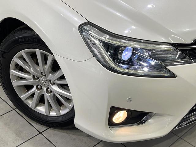マークX プレミアム 禁煙車 SDナビ HIDヘッド クルコン ETC ドラレコ パワーシート シートヒーター Bluetooth クリアランスソナー オートエアコン オートライト ステアリングスイッチ 純正アルミ(12枚目)