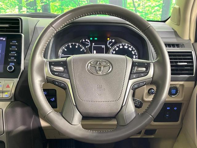 ランドクルーザープラド ＴＸ　Ｌパッケージ　マットブラックエディション　サンルーフ　禁煙車　４ＷＤ　純正９型ディスプレイオーディオ　全周囲カメラ　衝突軽減装置　レーダークルーズ　寒冷地仕様　シートエアコン　グレード専用アルミ　パワーシート　ＬＥＤヘッド　クリアランスソナー（12枚目）