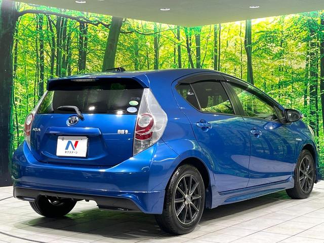 アクア S 禁煙車 純正ナビ バックカメラ ETC Bluetooth スマートキー オートエアコン オートライト LEDヘッド フォグライト 14インチアルミ 電動格納ミラー プライバシーガラス CD DVD(17枚目)