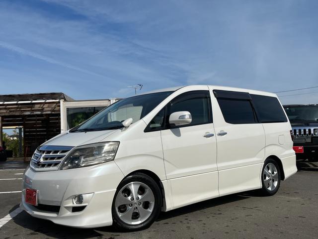 アルファードG AS プラチナセレクション 下取車 現在2オーナー 車庫保管車 9インチナビ 純正リアモニター バックカメラ 両側パワースライドドア Bluetooth対応ナビ スマートドアロック ダウンサス 社外マフラー 8人乗り 回転シート(3枚目)