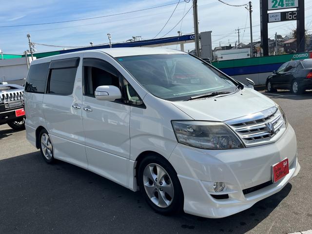 アルファードG AS プラチナセレクション 下取車 現在2オーナー 車庫保管車 9インチナビ 純正リアモニター バックカメラ 両側パワースライドドア Bluetooth対応ナビ スマートドアロック ダウンサス 社外マフラー 8人乗り 回転シート(6枚目)