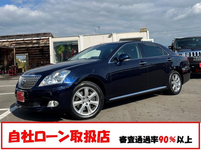 クラウンマジェスタ Ａタイプ　当店下取り車　禁煙車　フルセグ純正ＨＤＤナビ　バックカメラ　ＤＶＤビデオ再生　Ｂｌｕｅｔｏｏｔｈ対応　パワーシート　電動サンシェード　ＨＩＤ　スマートキー　ビルトインＥＴＣ　電動チルトステアリング（2枚目）