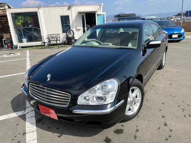 シーマ ４５０ＶＩＰ　ワンオーナー　禁煙車　実走行４万ＫＭ台　純正ナビ　ベージュ本革シート　バルカンＨＩＤヘッドライト　左リアリラックスシート　ホット＆クールシート　純正１６インチアルミ　タイミングチェーン（4枚目）