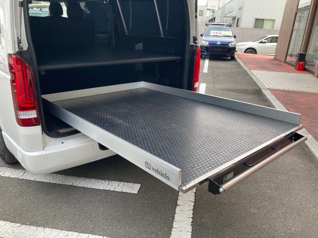 ハイエースバン ロングワイドスーパーGL ダークプライム2・6型・パワースライドドア・アルパインBIGX11・フリップダウンモニター・ベッドキット・ユーアイビークルスライドフロア・デジタルインナーミラー・パノラミックビュー・クリアランスソナー(57枚目)