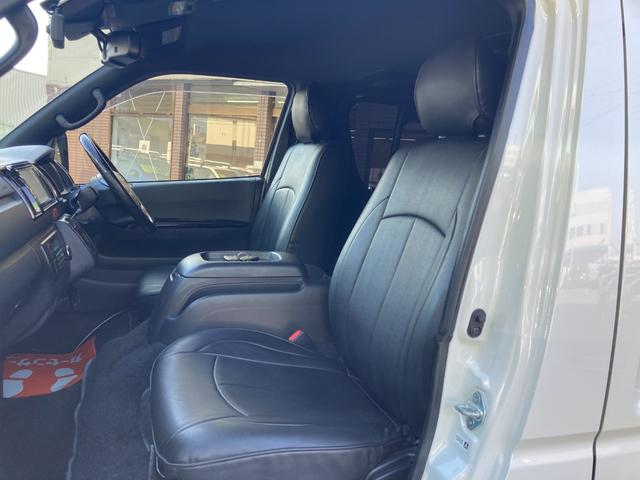 ハイエースバン スーパーＧＬ　ダークプライムＩＩ　６型・クリアランスソナー・トヨタセーフティセンス・ＬＥＤヘッドライト・プッシュスタート・ＬＥＤフォグライト・リアスライド小窓・シートカバー・ＥＴＣ２．０・ＳＤナビ・フルセグ・バックカメラ・前後ドラレコ（36枚目）