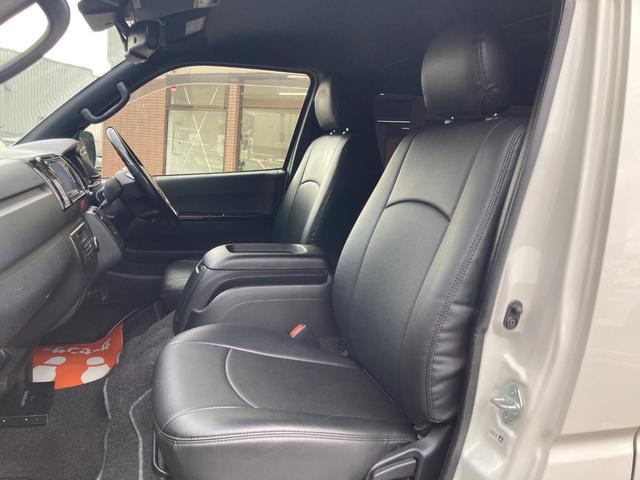 ハイエースバン スーパーＧＬ　ダークプライムＩＩ　５型・トヨタセーフティセンス・ＬＥＤヘッドライト・プッシュスタート・ＬＥＤフォグライト・フロントスポイラー・アルミホイール・ホワイトレター・シートカバー・ＥＴＣ・ＳＤナビ・バックカメラ・ドラレコ（35枚目）