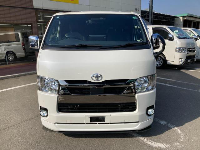 ハイエースバン スーパーGL ダークプライムII 6型・アルパインBIGX11・ESSEXフルエアロ・クリアランスソナー・デジタルインナーミラー型前後ドラレコ・LEDヘッドライト・プッシュスタート・荷室コンパネ・クッションフロアシート・100V電源(3枚目)