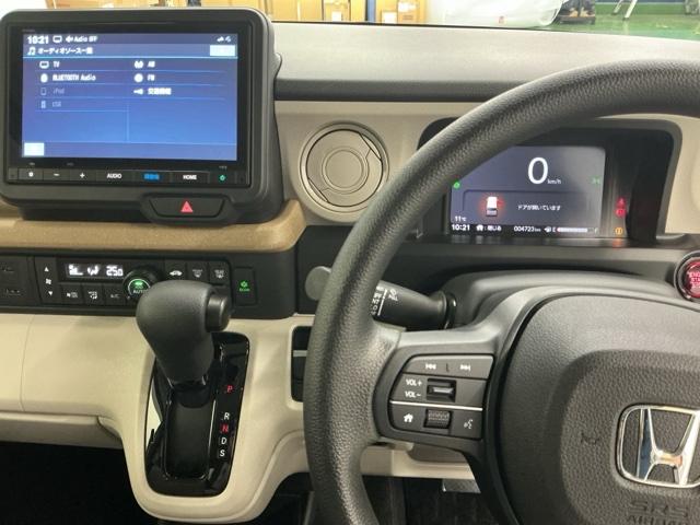 Ｎ－ＢＯＸ ベースグレード　ドラレコ　ナビ　Ｒカメラ　ブルートゥース　衝突軽減システム　スマートキ－　カーテンエアバック　イモビライザー　ＥＣＯモード　横滑り防止　オートクルーズ　ＬＥＤヘッドライト　キーフリー　地デジ　ＡＢＳ（3枚目）