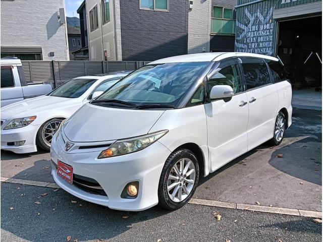 エスティマ ２．４アエラス　Ｇエディション　車検整備２年付　車両保証１年　ナビ　ＴＶ　Ｂｌｕｅｔｏｏｔｈ　リヤモニター　リヤエアコン　アルミホイール　ＥＴＣ　禁煙車　キーレスエントリー（2枚目）