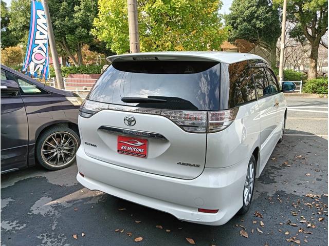 エスティマ ２．４アエラス　Ｇエディション　車検整備２年付　車両保証１年　ナビ　ＴＶ　Ｂｌｕｅｔｏｏｔｈ　リヤモニター　リヤエアコン　アルミホイール　ＥＴＣ　禁煙車　キーレスエントリー（6枚目）