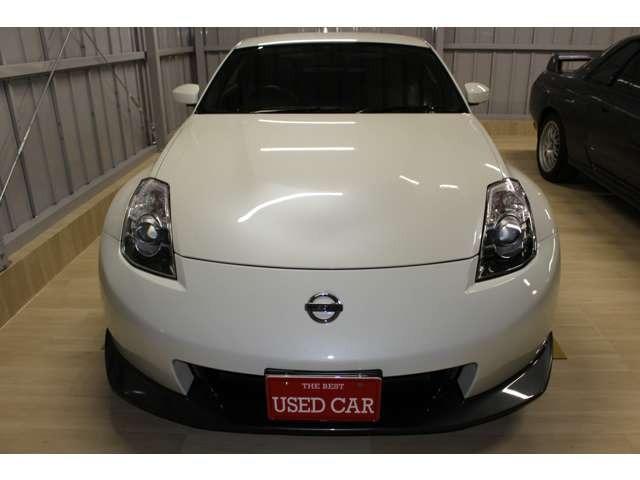 フェアレディＺ バージョンニスモ　タイプ３８０ＲＳ　ＦＵＪＩＴＳＵＢＯエキマニ・Ｍｉｎｅ’ｓフロントパイプ・ａｍｕｓｅフルチタンマフラー・Ｑｕａｎｔｕｍ車高調・ＢＢＳＲＧ－Ｒ１９ＡＷ・ＡＲＣオイルクーラー・ナビＴＶ・Ｂカメラ・保証書／取説／スペアキー有（2枚目）