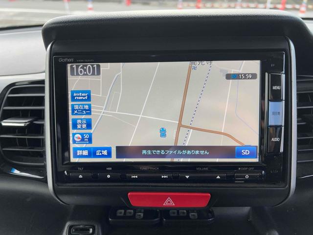 Ｎ－ＢＯＸカスタム Ｇ・ターボＬパッケージ　ＥＴＣ　バックカメラ　両側電動スライドドア　ナビ　ＴＶ　オートクルーズコントロール　オートライト　スマートキー　アイドリングストップ　電動格納ミラー　ベンチシート　ＣＶＴ　ＥＳＣ　ＣＤ　ＤＶＤ再生（4枚目）