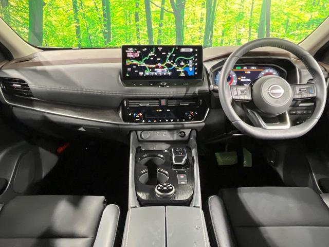 エクストレイル Ｇ　ｅ－４ＯＲＣＥ　４ＷＤ　純正１２．３インチナビ　３６０度セーフティアシスト　プロパイロット　インテリジェントルームミラー　ハンズフリーパワーバックドア　前席パワーシート　全席シートヒーター　黒合皮シート（2枚目）