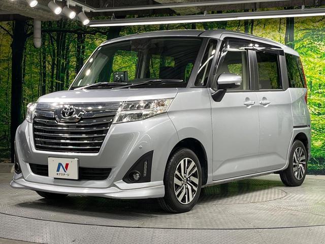 ルーミー カスタムG 両側電動ドア SDナビ 全周囲カメラ 衝突軽減装置 禁煙車 スマートキー LEDヘッド クルコン オートハイビーム オートライト オートエアコン 純正14インチアルミ CD 電動格納ミラー(69枚目)