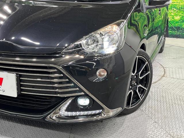 アクア G G’s SDナビ バックカメラ 衝突軽減装置 禁煙車 ハーフレザーシート スマートキー LEDヘッド ビルトインETC クルコン オートハイビーム 車線逸脱警報 オートライト オートエアコン(12枚目)