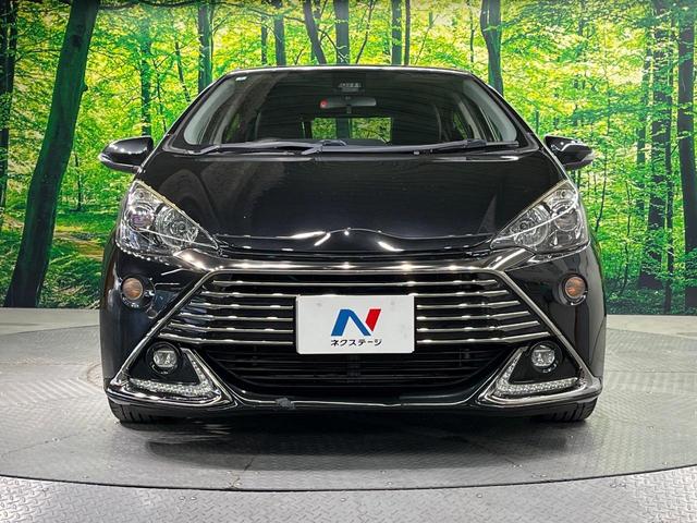 アクア G G’s SDナビ バックカメラ 衝突軽減装置 禁煙車 ハーフレザーシート スマートキー LEDヘッド ビルトインETC クルコン オートハイビーム 車線逸脱警報 オートライト オートエアコン(14枚目)