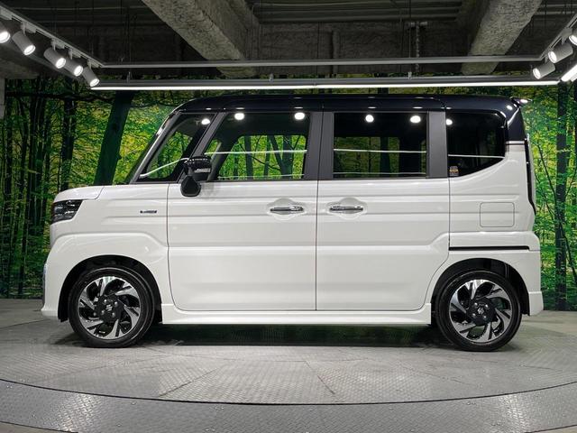 スペーシアカスタム ハイブリッドXS 禁煙車 両側電動ドア 衝突軽減装置 レーダークルーズ ハーフレザーシート コーナーセンサー スマートキー LEDヘッド オートハイビーム 車線逸脱警報 オートライト オートエアコン(62枚目)