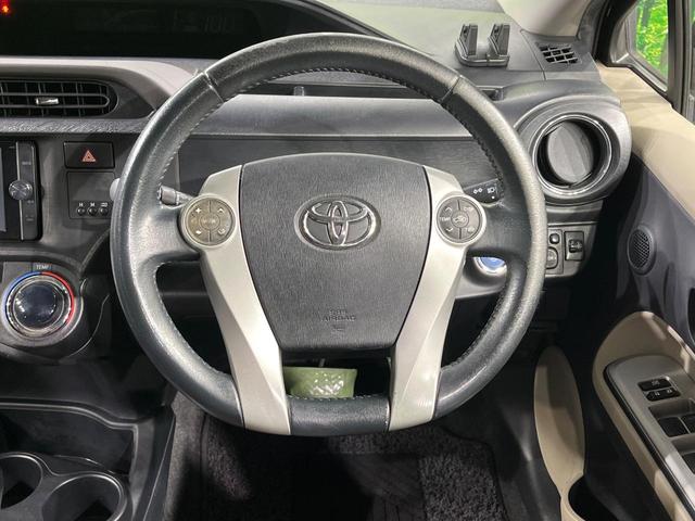 アクア G 純正SDナビ バックカメラ 禁煙車 スマートキー ETC オートエアコン Bluetooth CD DVD再生 フルセグ(11枚目)