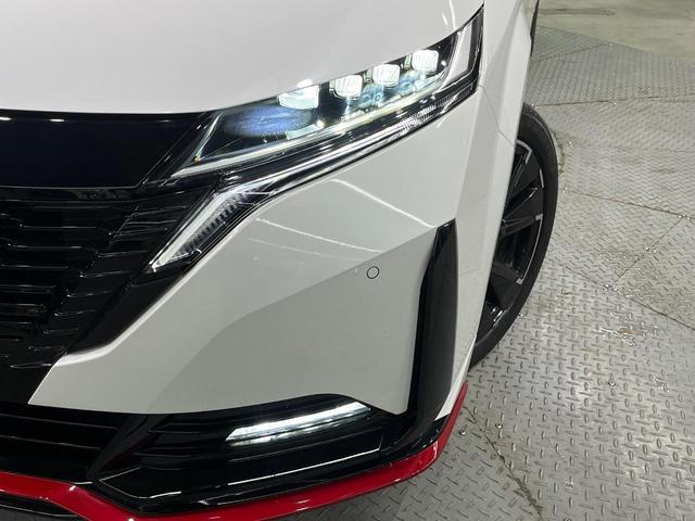 オーラ ニスモ 全周囲カメラ 衝突被害軽減システム レーダークルーズ 禁煙車 ハーフレザーシート コーナーセンサー スマートキー LEDヘッド ETC2.0 オートハイビーム 車線逸脱警報 オートライト(12枚目)