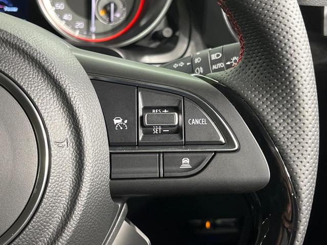 スイフトスポーツ ベースグレード MT車 全周囲カメラ 衝突被害軽減システム 禁煙車 ハーフレザーシート シートヒーター ドラレコ コーナーセンサー スマートキー LEDヘッド ビルトインETC 純正17インチアルミ 車線逸脱警報(6枚目)