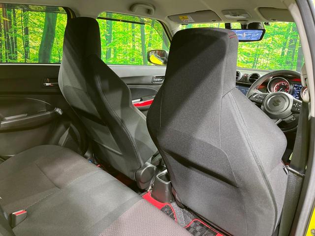 スイフトスポーツ ベースグレード MT車 全周囲カメラ 衝突被害軽減システム 禁煙車 ハーフレザーシート シートヒーター ドラレコ コーナーセンサー スマートキー LEDヘッド ビルトインETC 純正17インチアルミ 車線逸脱警報(42枚目)