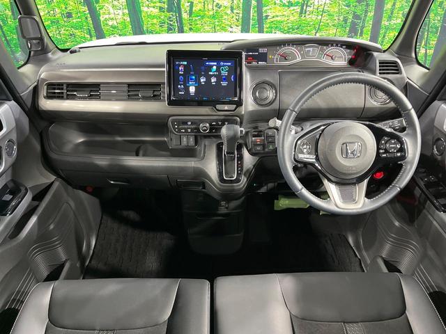 N-BOXカスタム Lターボ スタイル+ブラック 両側電動スライド 8インチナビ バックカメラ 衝突軽減 レーダークルーズ 禁煙車 ハーフレザーシート シートヒーター コーナーセンサー レーンキープ スマートキー LEDヘッド オートブレーキホールド(2枚目)