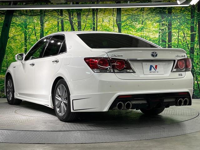 クラウンハイブリッド アスリートS ガラスルーフ 全周囲カメラ 衝突被害軽減システム レーダークルーズ 禁煙車 レザーシート 前席シートエアコン ドラレコ コーナーセンサー スマートキー LEDヘッド ビルトインETC(73枚目)