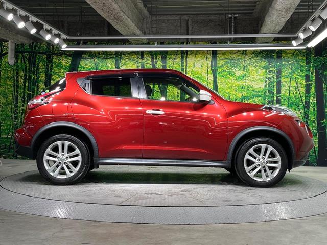 ジューク 15RX Vセレクション パーソナライゼーション 純正SDナビ バックカメラ 衝突被害軽減システム 禁煙車 ドラレコ スマートキー LEDヘッド ETC 純正17インチアルミ オートライト オートエアコン Bluetooth 地デジ HIDフォグ(54枚目)