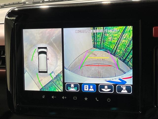 スペーシアカスタム ハイブリッドXS 両側電動ドア 全周囲カメラ 衝突被害軽減システム 禁煙車 ハーフレザーシート コーナーセンサー スマートキー HIDヘッド ビルトインETC 純正15インチアルミ 車線逸脱警報 オートライト(4枚目)